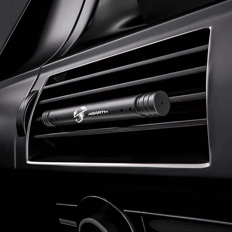 Metal Car Perfume Car Aromatherapy Stick For abarth 695 595 500 500c 500s competizione 124 Spider PUNTO stickers car decor view 3
