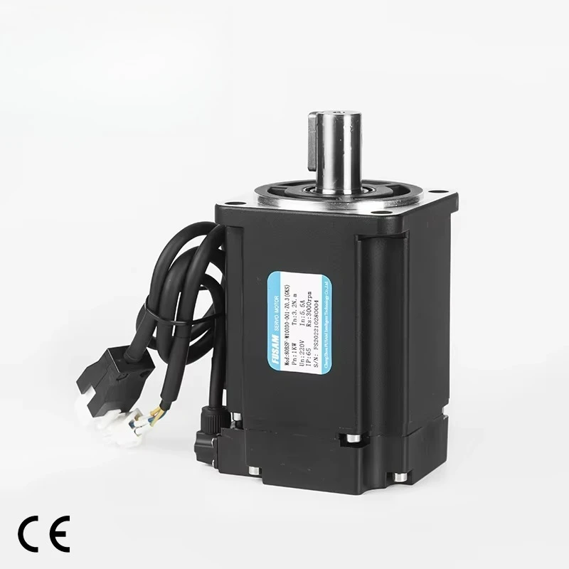 

80Mm 1000W precision servo motor 3.2N.m high torque 50hz three-phase AC power supply explosion-proof and waterproof