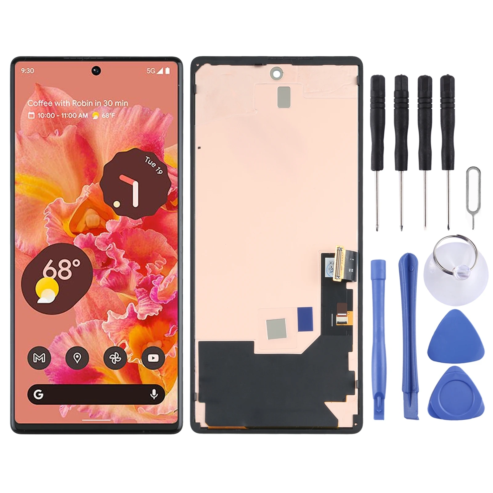 

LCD Screen for Google Pixel 6 Digitizer Full Assembly with Frame Display Phone LCD Screen Repair Replacement Part