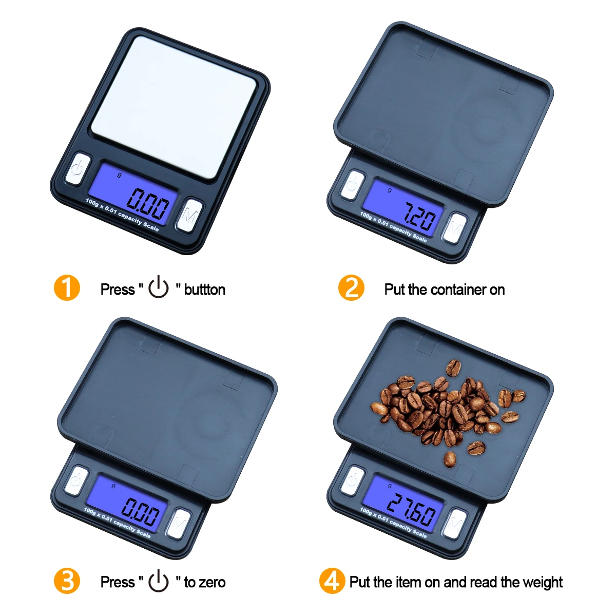 100g*0.01g Mini Electronic Digital Scale for Gold 0.01g Precision MP3 Model Balance Small Pocket LCD Display  Special Gift