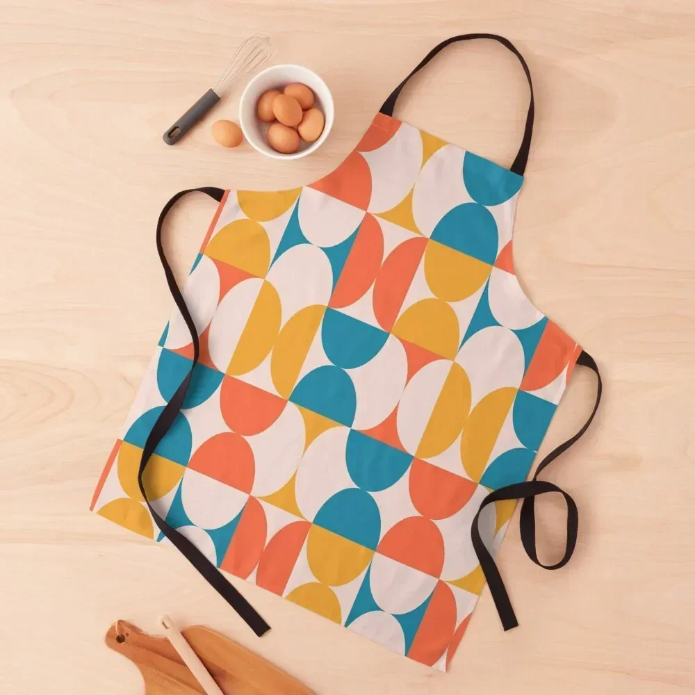 

Geometric Groovy Pattern Apron Kitchen Tools Accessories Waiter Uniforms christmas kitchen cloths Chef Accessory Apron