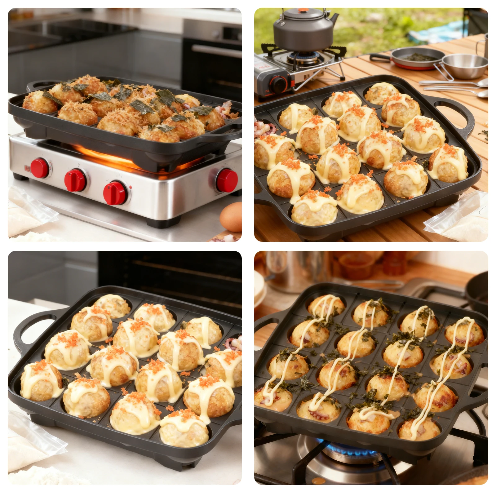 7/16 Fori Cottura Della Torta - Takoyaki Pan Cast recensione e prezzo