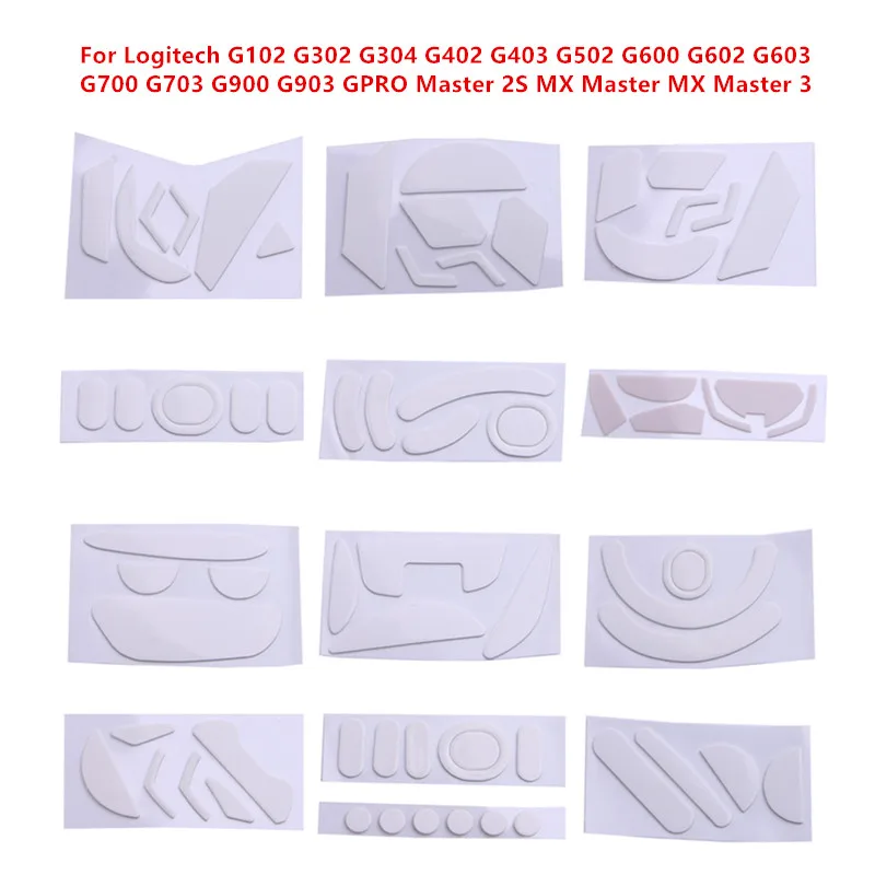 1 Set Mouse Feet Mouse Skates Stickers Pad Replacement For Logitech G102 G304 G403 G603 G703 GPRO Wireless Mice Glides Mouse