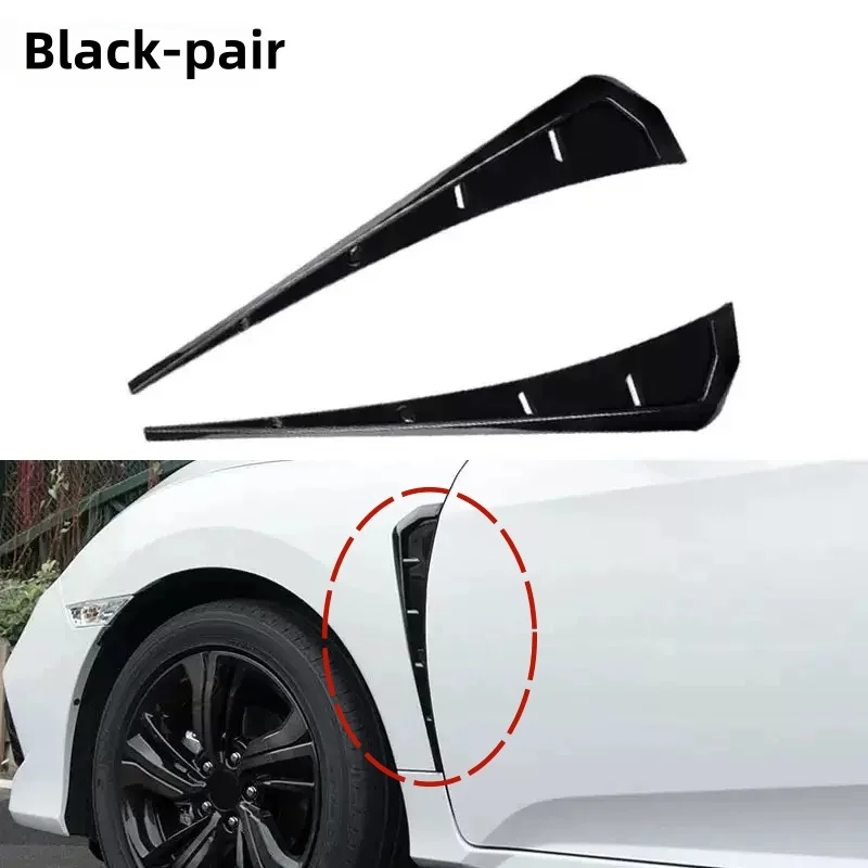

Kit Guardabarros Universal + Rejillas Ventilación ABS - 2 Piezas,Alerón Lateral y Pegatinas Decorativas para Autos,blade(black)