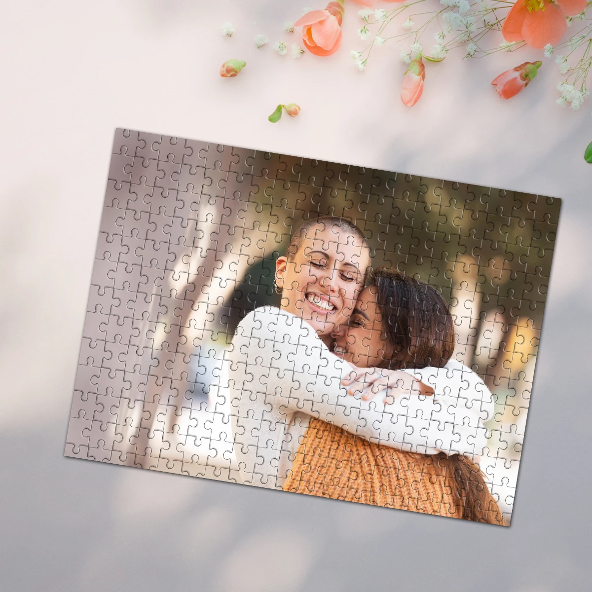 35/300/500/1000pcs Personalized Custom Photo Puzzle Friend Jigsaw puzzle Mosaic Custom DIY Puzzle Photo Portrait Handmade