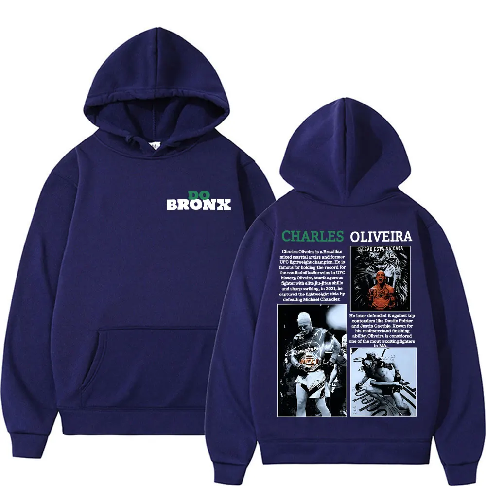 Limited Charles Oliveira Do Bronx Cover Hoodies Men's Clothes Classic Gothic Harajuku Sweatshirts High Quality Casual Pullovers
