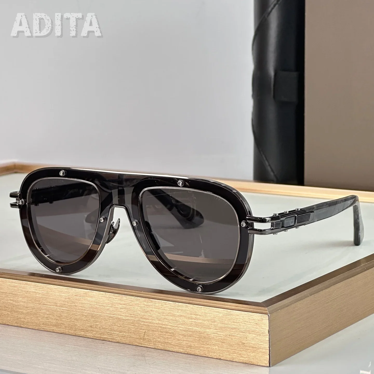 

DT TAKERA Top Quality Mens Sunglasses for Women Retro Trend Luxury Acetate Titanium Designer Sunglasses