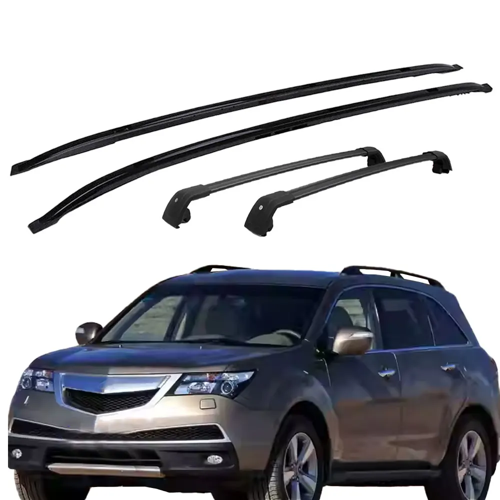 2 barras de techo + 2 barras transversales para equipaje, compatibles con Acura RDX 2019+, portaequipajes de aluminio