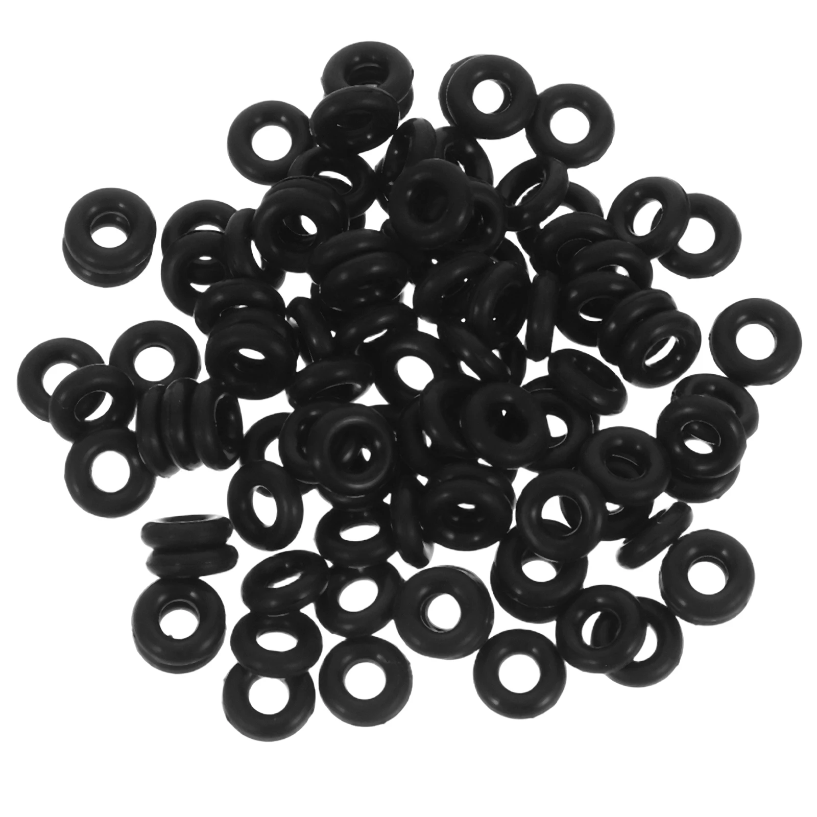 

100pcs Silicone Positioning Ring Spacer Beads for Bracelets Necklace DIY Craft Supplies Soft Material Jewelry Making