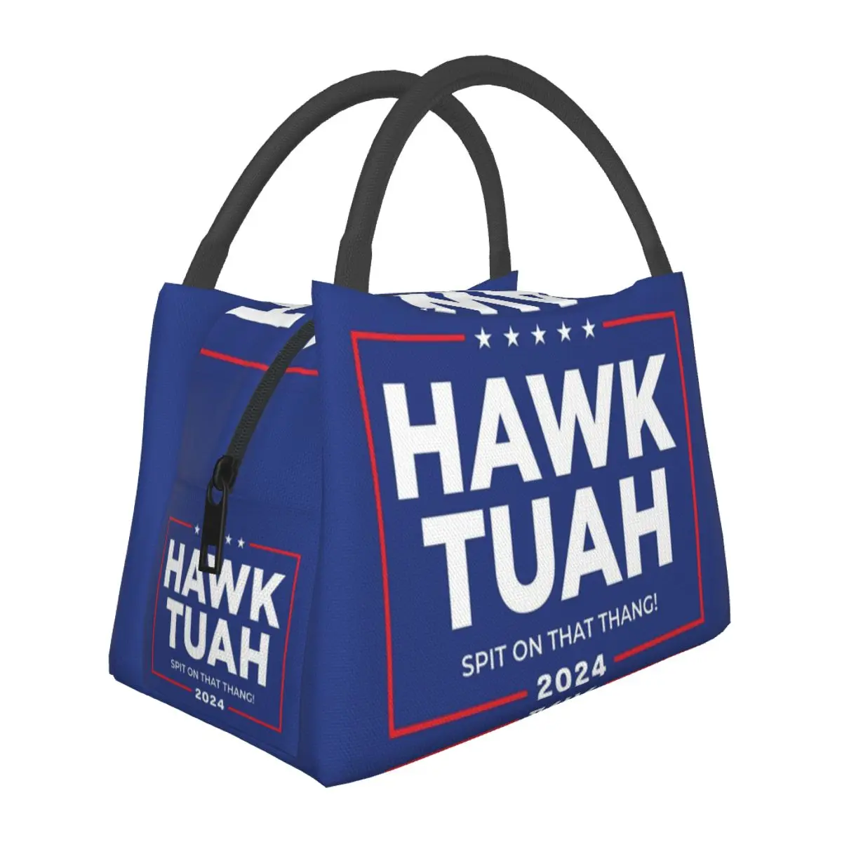 Lunch Bags Hawk Tuah Spit On That Thang 2024 Thermal Cooler Bags Waterproof Picnic Oxford Tote Handbags