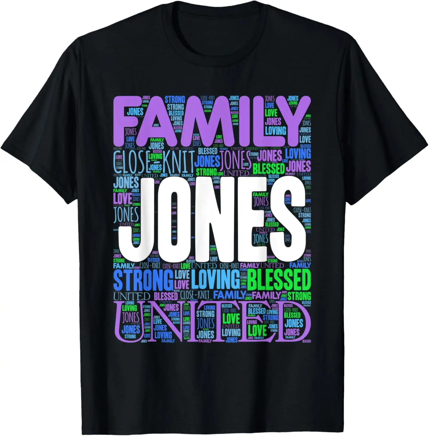 

Футболка Jones Family Last Name Reunion с надписью
