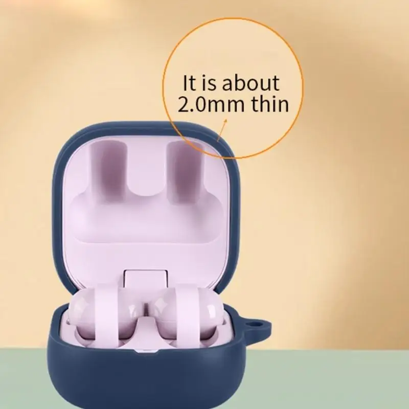 B03F Flexible Silicone Earphone Protector Case Shock Absorption Dust Prevention for Clip WF-LC900 Earbuds