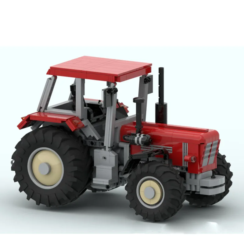MOC-236861 Klassiek bouwsteenmodel van landbouwtractor, 993 stuks, speelgoed voor kerst- en verjaardagscadeaus voor jongens en kinderen