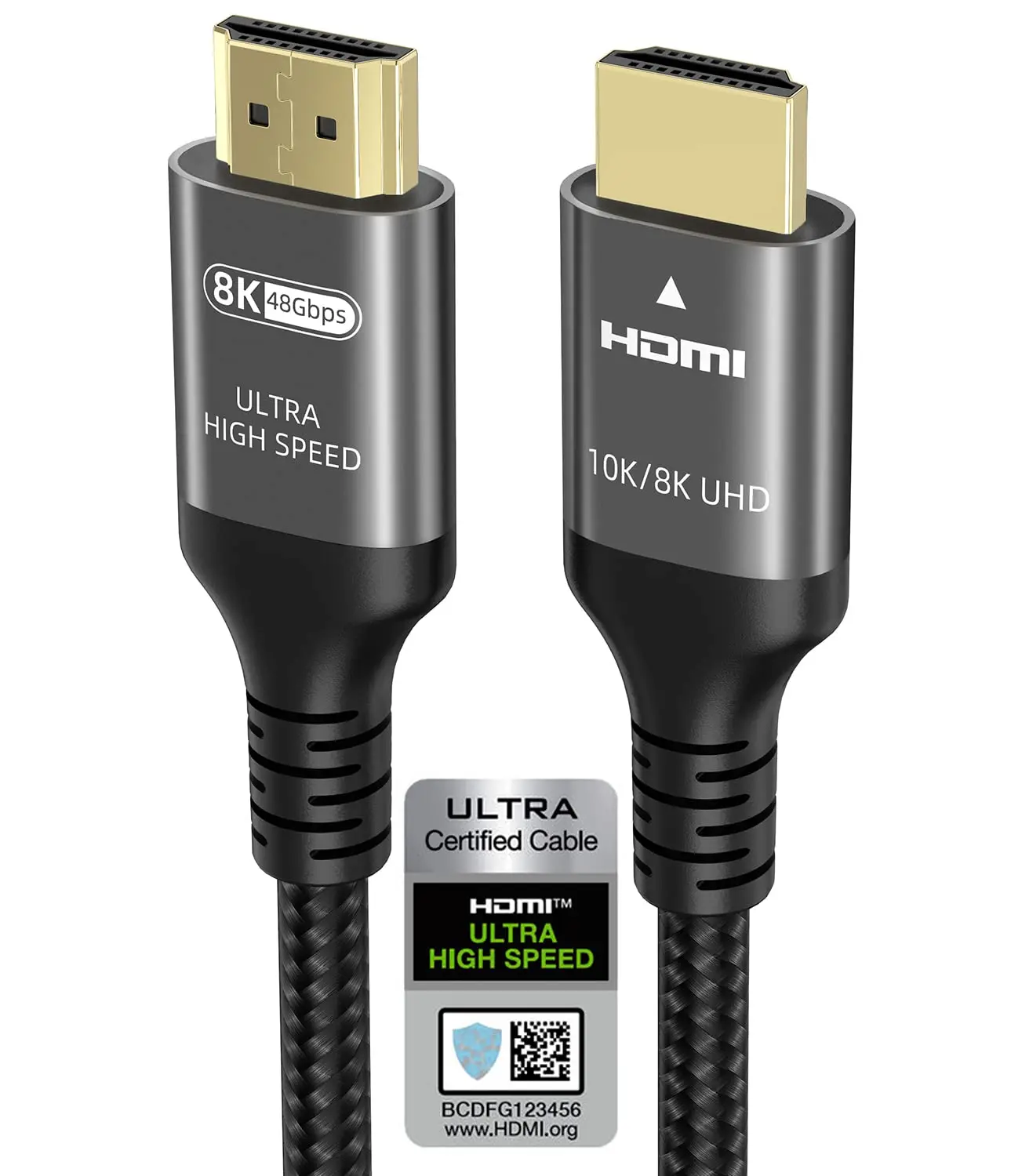 

Certified Ultra High Speed HDMI 2.1 Cable 48Gbps 15ft, 8K60Hz 4K240Hz HDR10+ eARC HDCP2.3 for PS5 Xbox TV Monitor