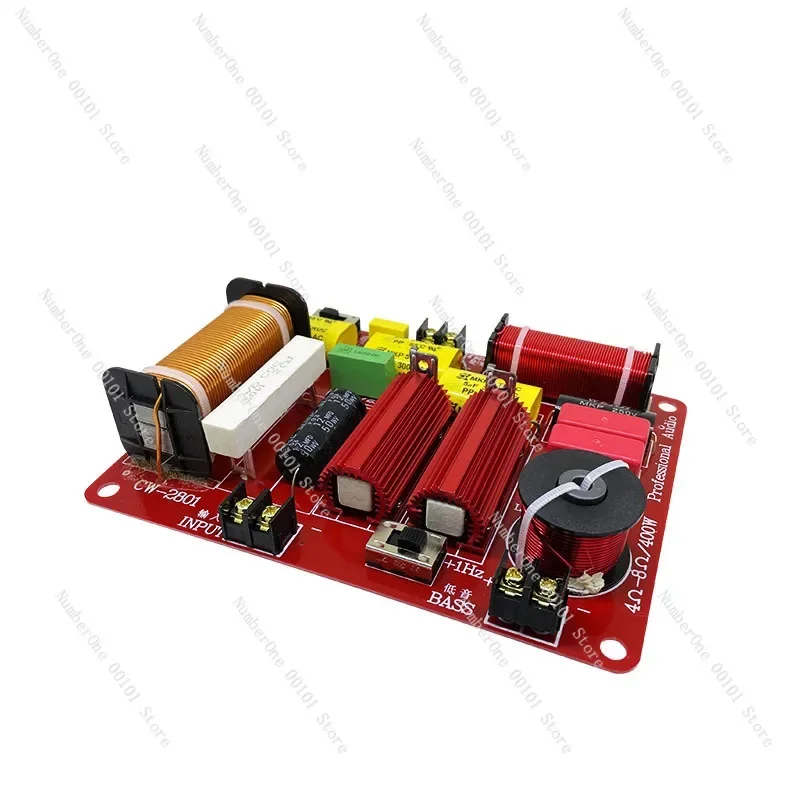 

Card package speaker divider, two dividers, one high and one low, adjustable frequency, high-power audio divider