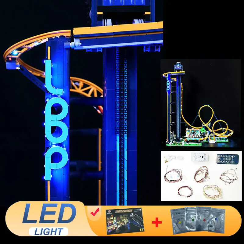 

Комплект светодиодных фонарей для LEGO Loop Coaster, совместимая с лампой 10303, идея, подарок «сделай сам» (не включает строительные блоки, наборы кирпичей, наборы моделей)