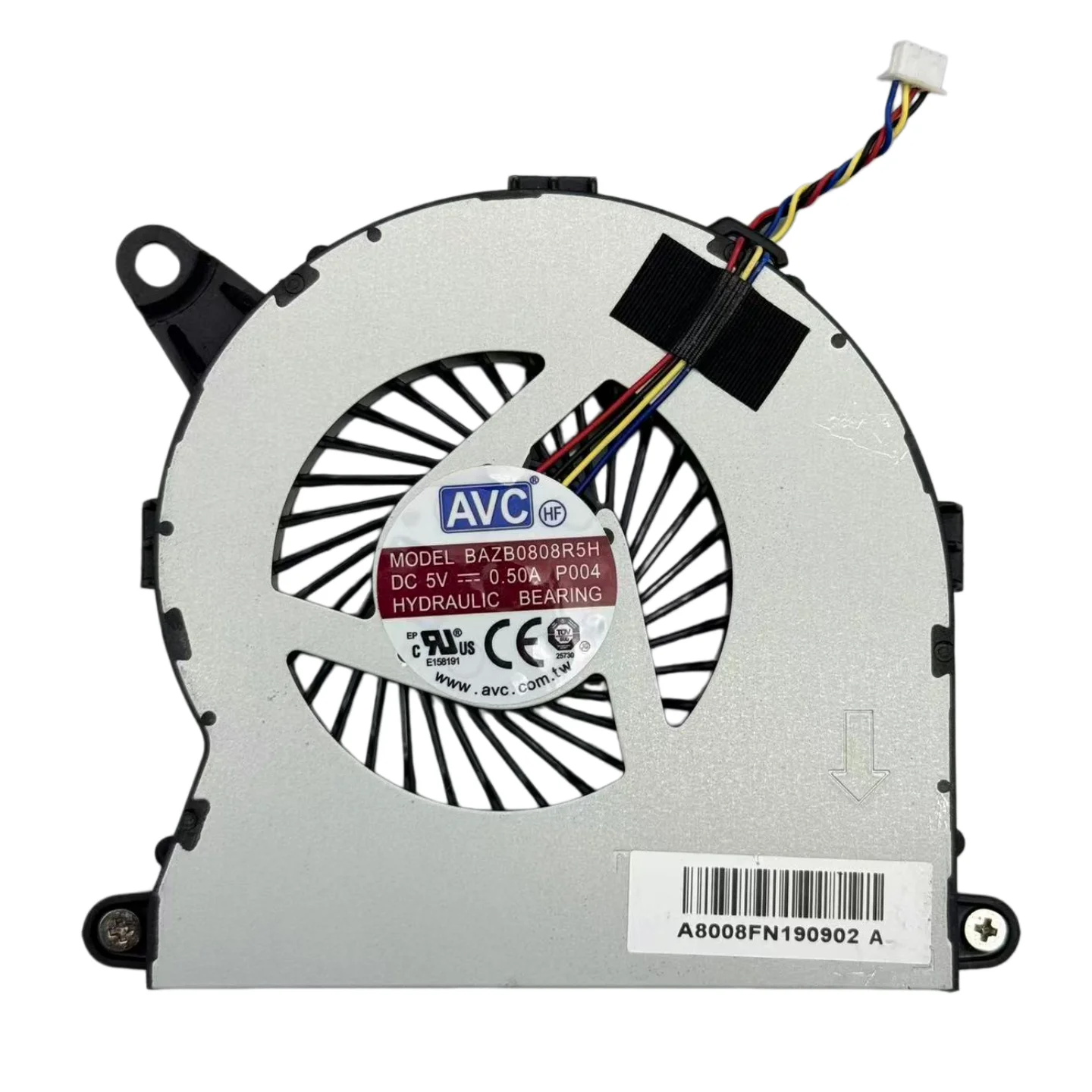 New Cooling fan For Intel NUC8 BSC0805HA-00 BAZB0808R5H D08008FN200330 DC 5V 0.50A Cooler Fan 4-Pin