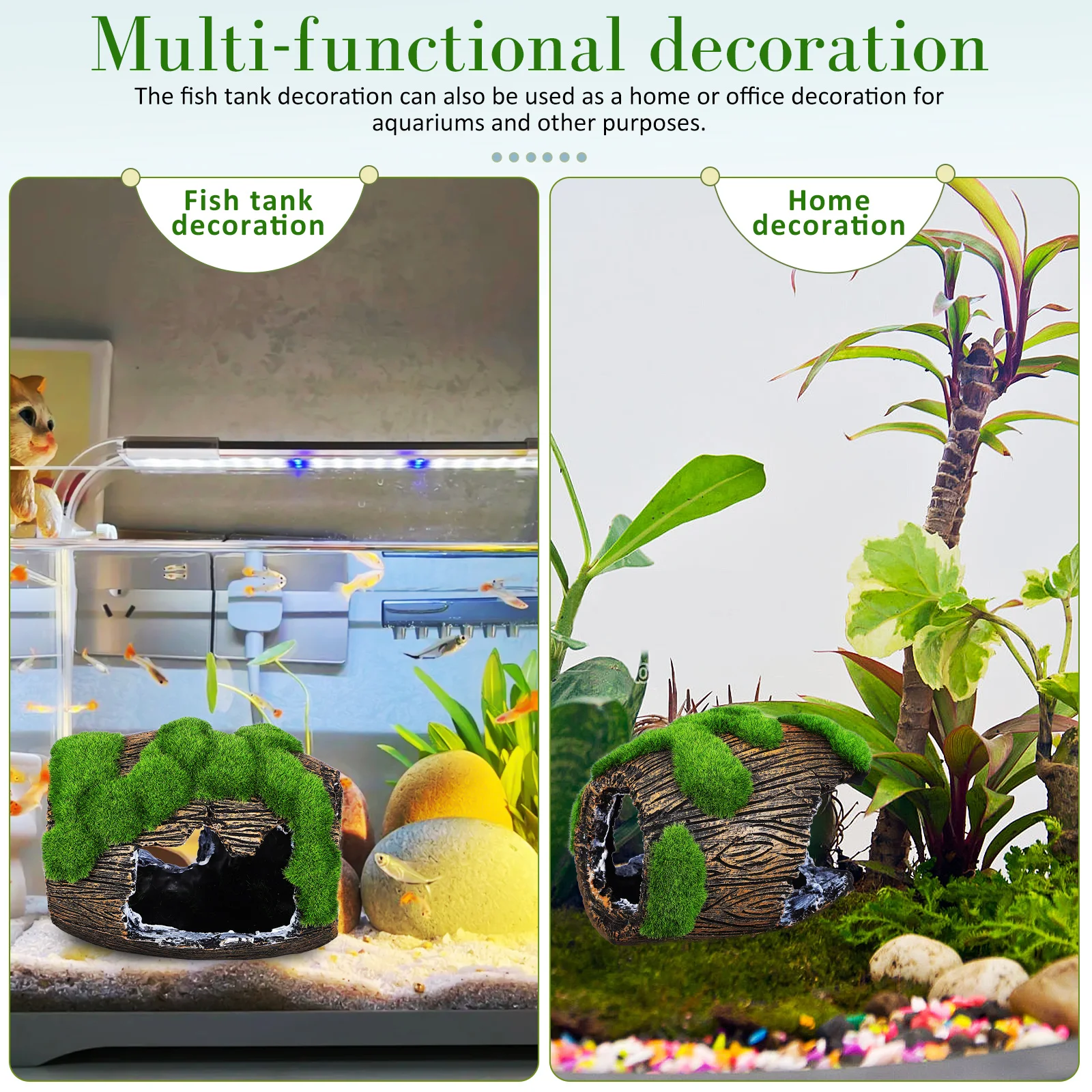 

Realistic Fish Tank Hideout Betta Fish Aquarium Decor Cave Epdm Material Sturdy Safe Lightweight Easy Install