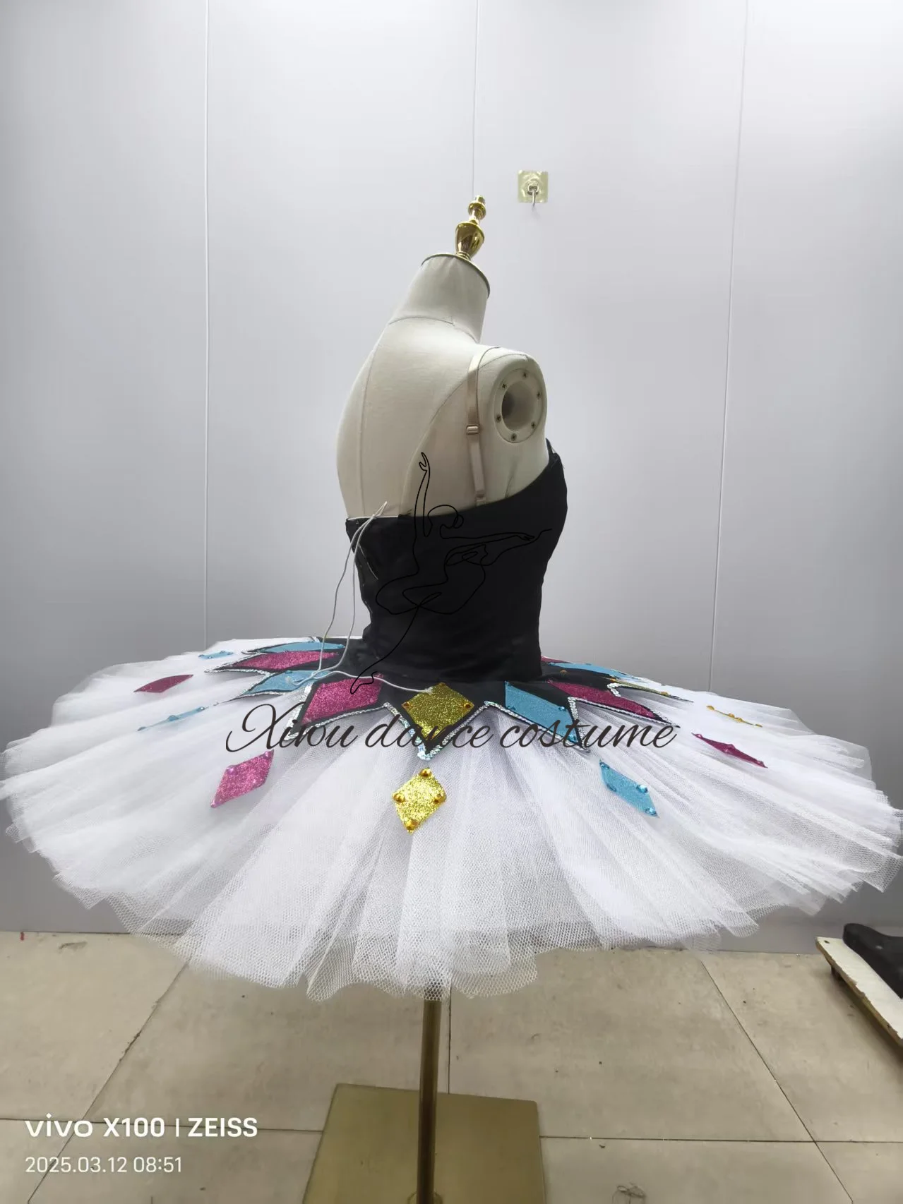 Tutú профессиональная воздушная интеллектуальная настройка для взрослых и niños, falda de tutú de rendimiento de Pachita, La Bella Durmiente