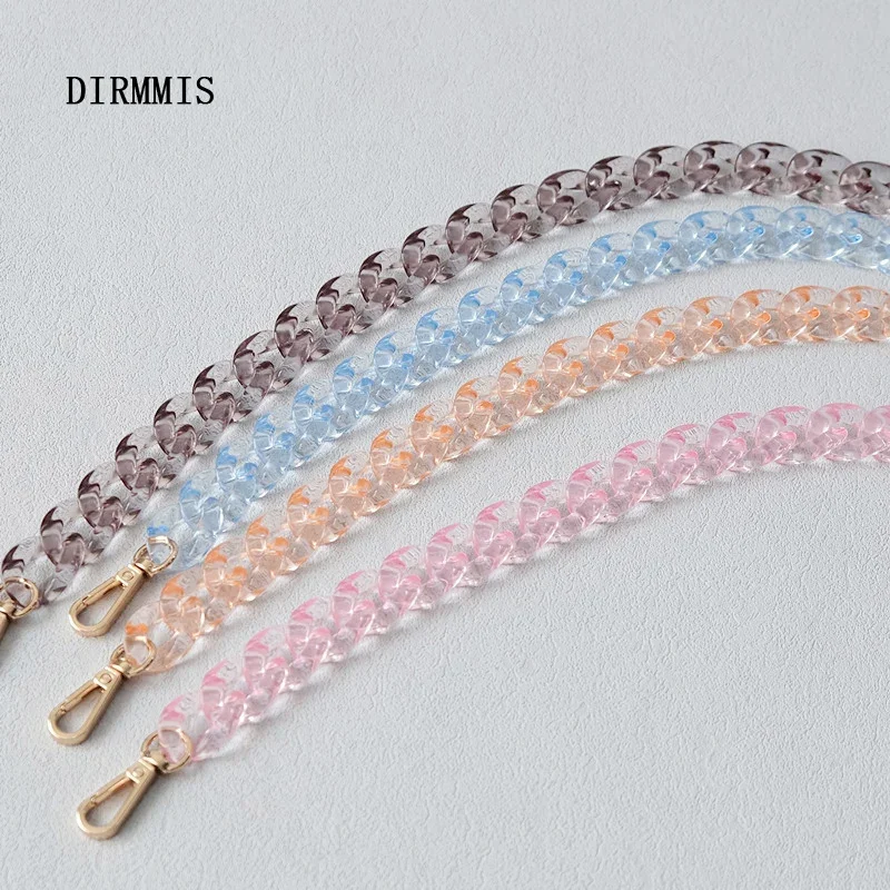 New Fashion Woman Handbag Accessory Chains Detachable Spring Summer Transparent Bag Strap Crossbody Shoulder Chains Handle Chain