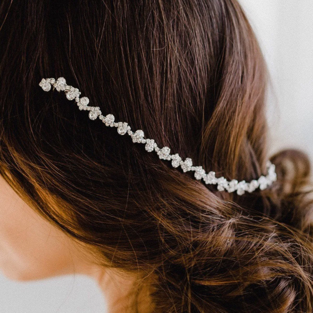 Fashion Sliver Crystal Bridal Hairband Handmade Pearl Wedding Headband For Party Jeweley Hair Accessories