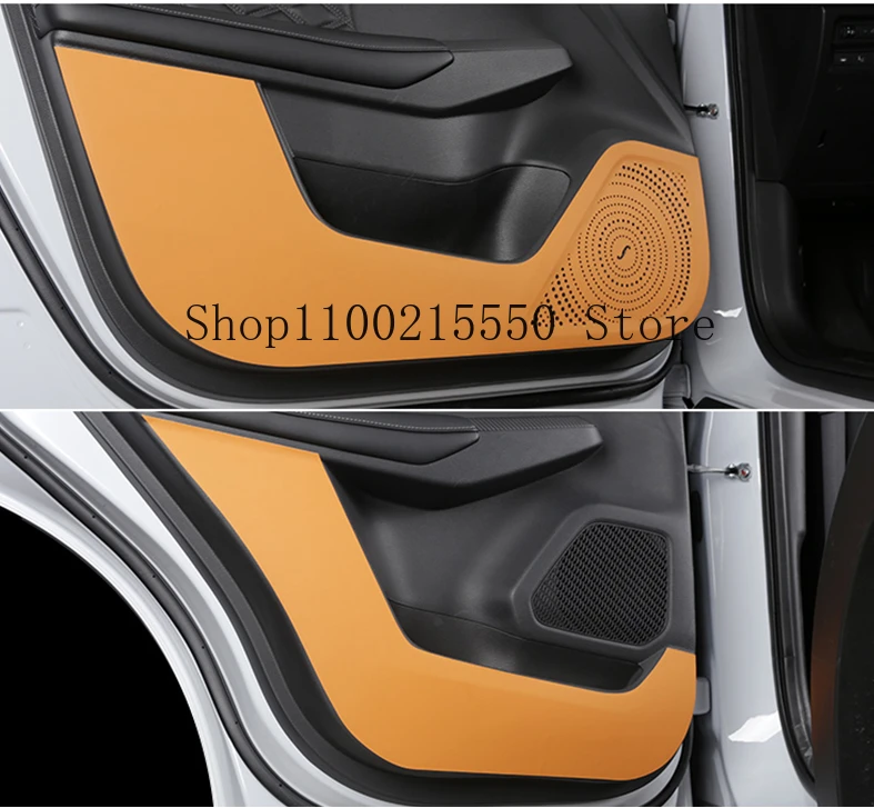 For Mitsubishi Outlander 4 2022 2023 Car Door Protector Pad Door Plank Anti Kick Anti-dirty Pad Mat Cover Sticker Accessories