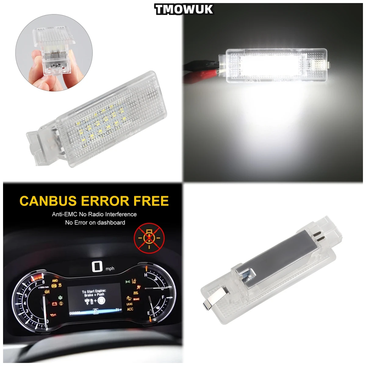 

No Error 12V White Trunk Light For VW Golf Mk4 Mk5 Mk6 Mk7 Plus Jetta Passat CC