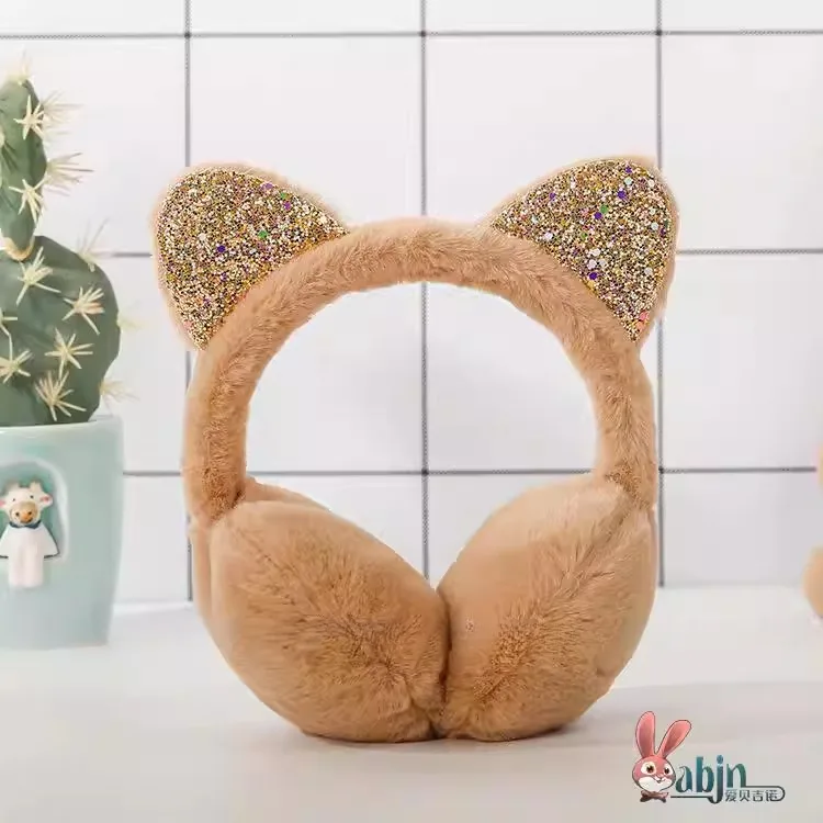 

Утепленные флисовые накладки на уши для девочек: милый дизайн, зимние теплые защитные наушники, регулируемый комплект для фитнеса с длинными штанами