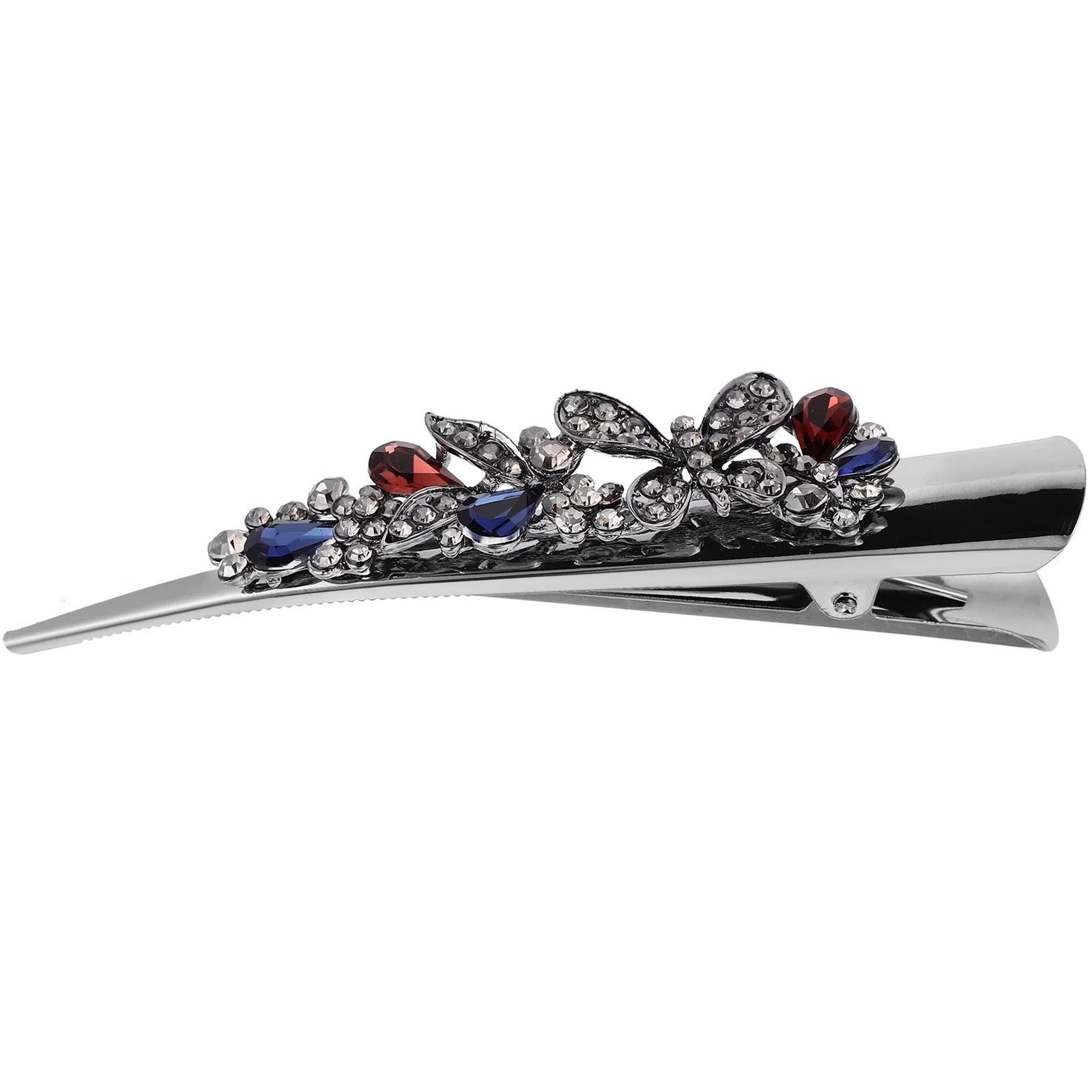 

Duckbill Clip Retro Bow Hair Miss Clips for Butterfly Rhinestones Women Barrettes