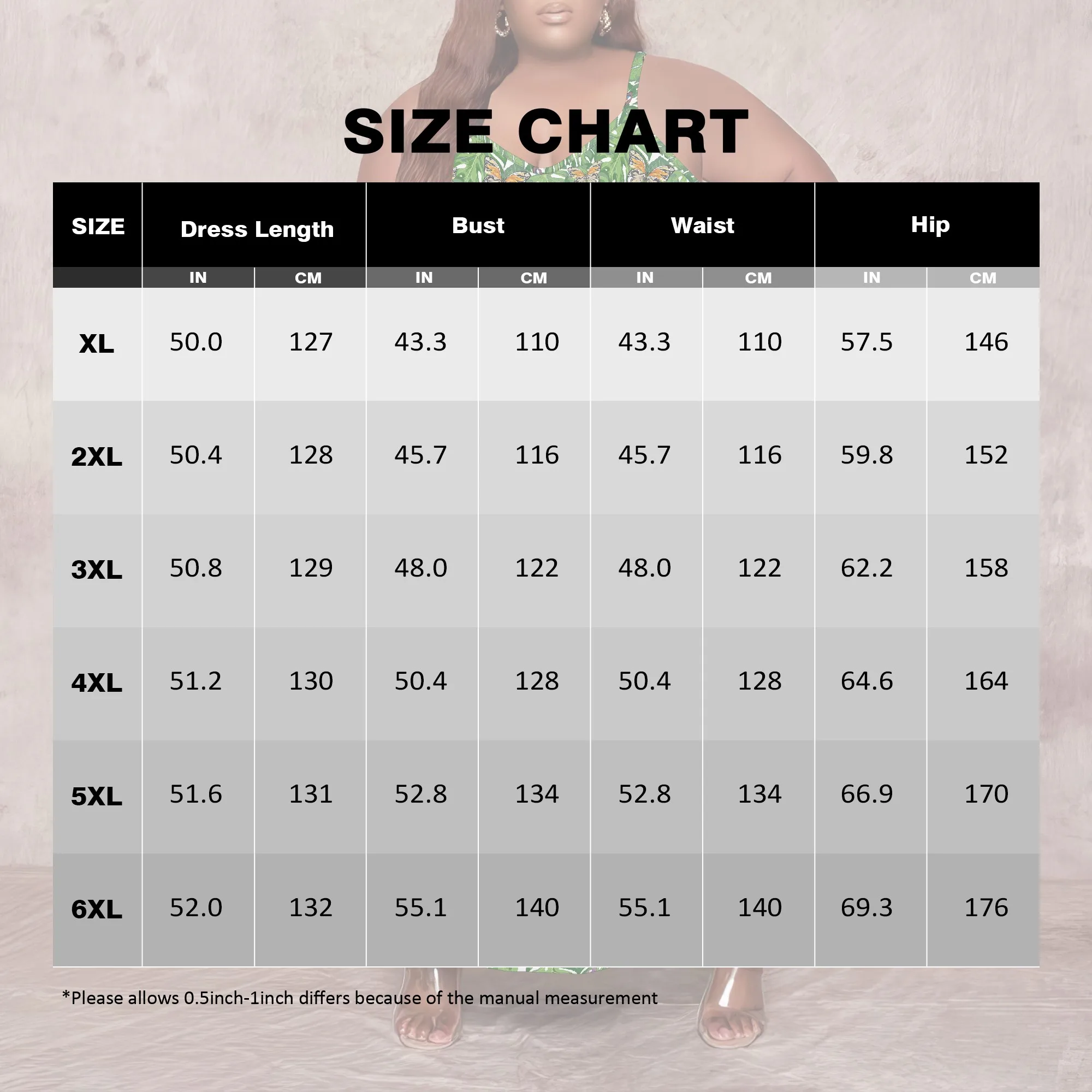 Women Plus Size Dress Loose Slip Maxi Dress with Pocket Stretchy Boho Butterfly Print XL-6XL​
