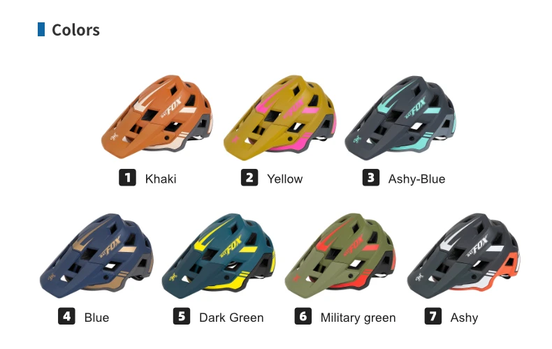 BATFOX Fahrradhelm Offroad Downhill Mountain Road Radfahren Sicherheitskappe Professionell Zertifiziert Herren Damen MTB Fahrradhelme – Detail 9