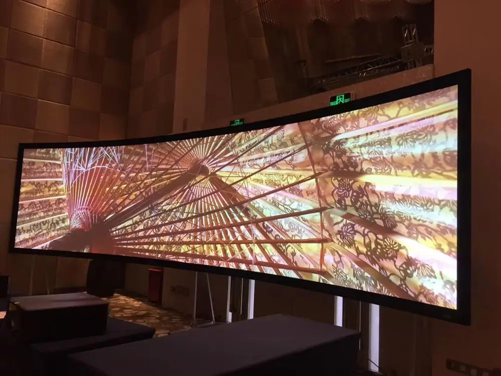Multi-channel Simulator Curved Projection Screen,available in Custom Sizes