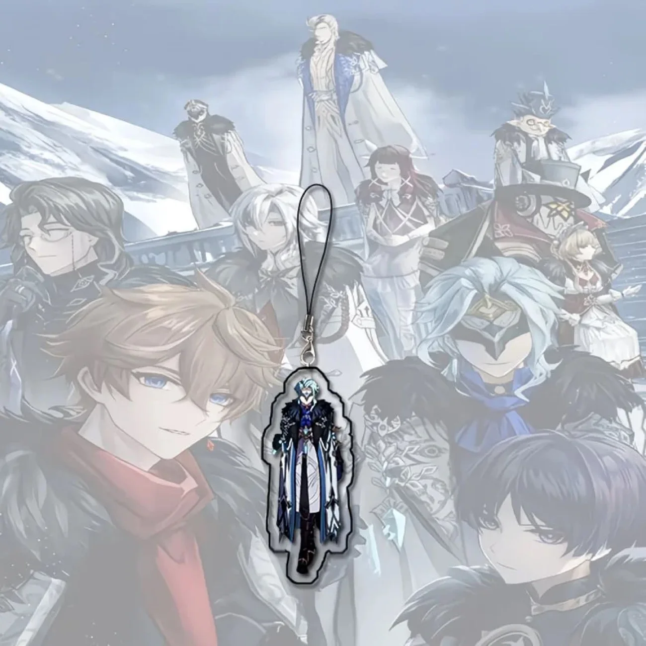 Genshin Impact Fools 코스프레 스캐터러 캡틴 아레시노 펜던트 친구를 위한 학생 배낭 장식