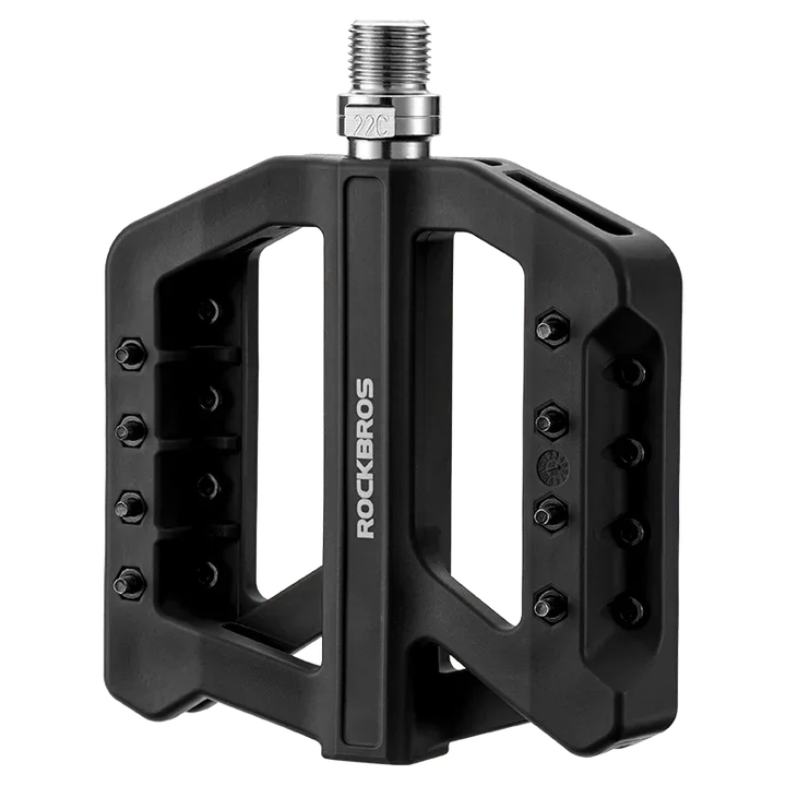 

ROCKBROS велосипедные нейлоновые педали DU подшипник сверхлегкие горные нескользящие велосипедные педали с широкой протектором MTB педали аксессуары для велоспорта