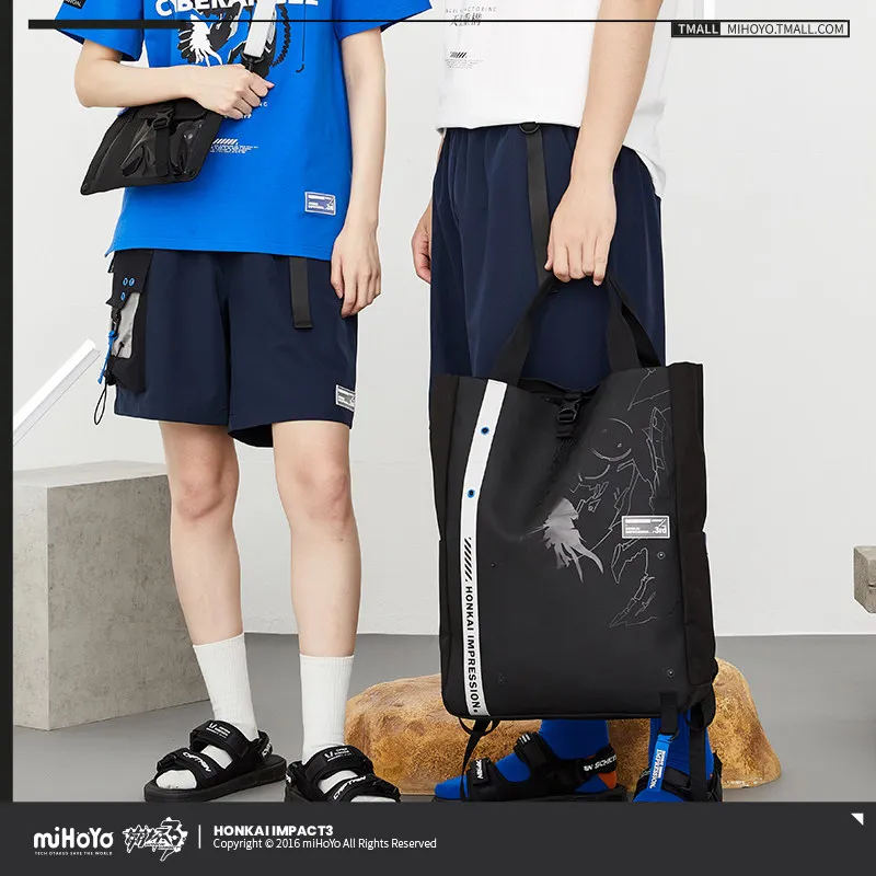 miHoYo Game Honkai Impact 3 Impression Backpack Angel Refactoring Theme Tote Handbag Crossbody Bag Uniform Bag Xmas Gifts