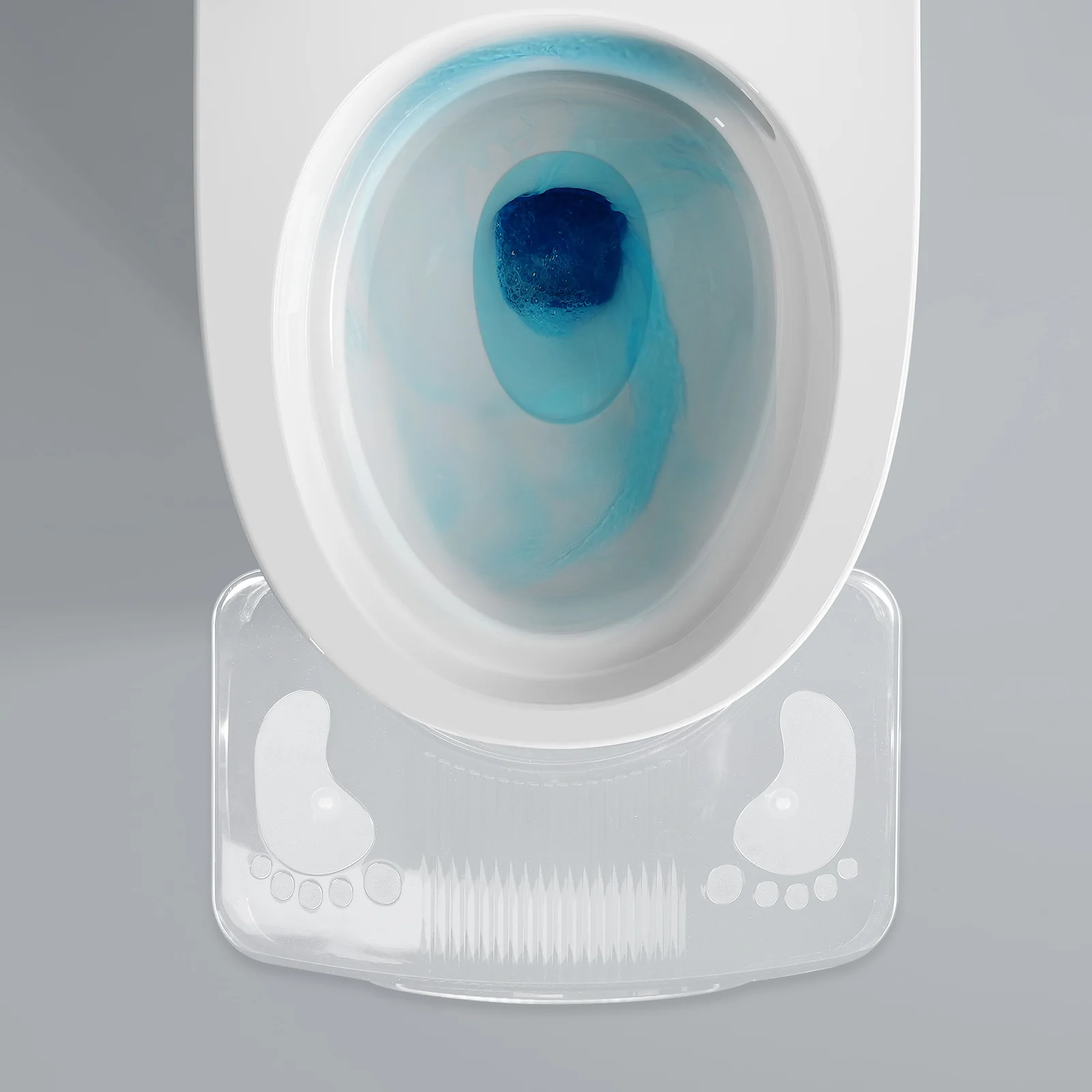 

FOMIYES Stool for Bathroom Non Toilet Foot Rest Transparent Potty Support Stylish Design