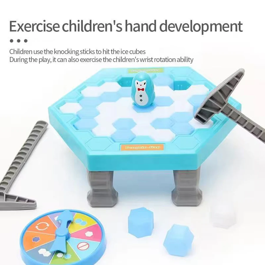 Game Penguin Knocking Ice Toy Table  Parent-child Interactive Puzzle Toys party game for kids  family games Birthday gift toys