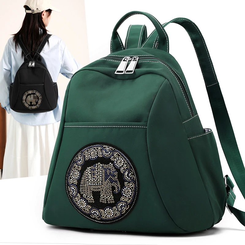 

Большой женский дорожный рюкзак, водонепроницаемая нейлоновая сумка для книг, модный студенческий рюкзак с отделением для ноутбука, повседневный рюкзак для девочек