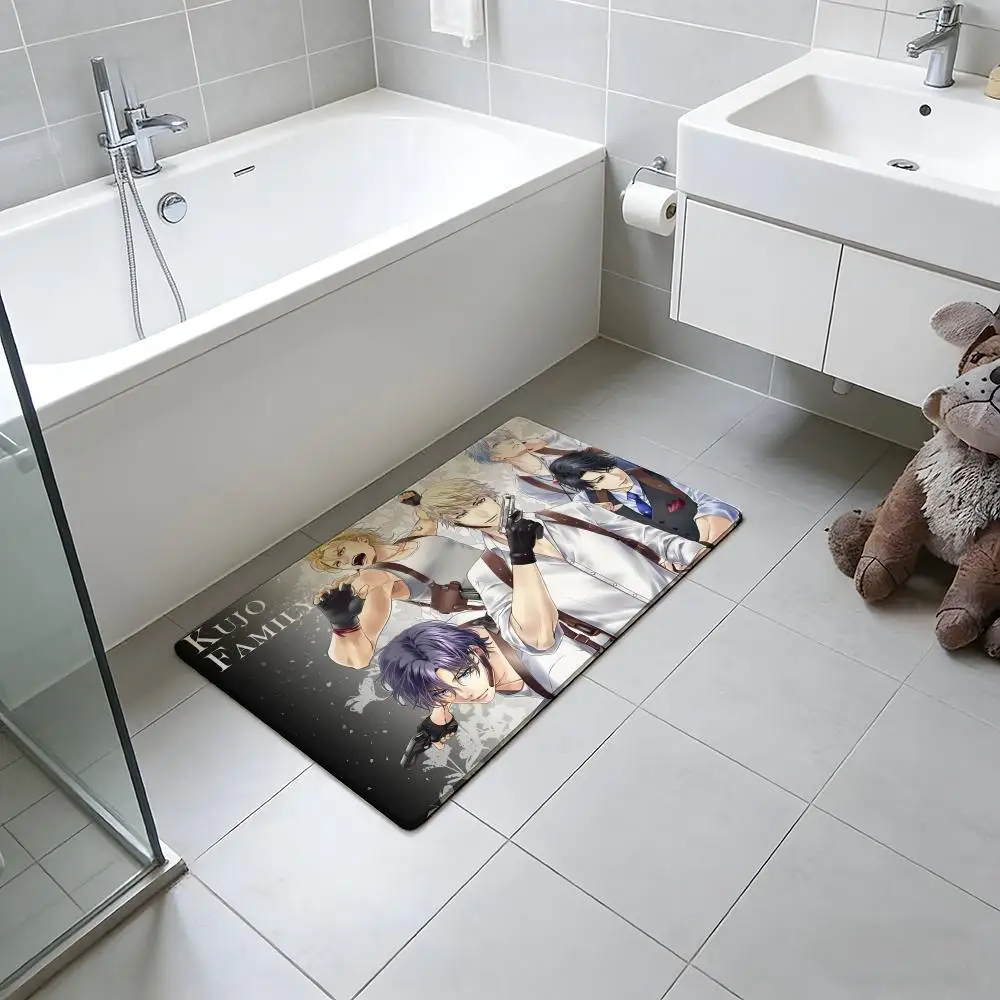ANIME S-Stand My H-Heroes Floor Mat Absorbent Floor Mat Non-Slip Entrance Rug for Bathrooms Restrooms and Toilets
