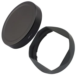 Haoge LH-X165 Square Metal Lens Hood Shade For Fujifilm Fuji XF XF16-55mm F2.8 R LM WR With Metal Cap