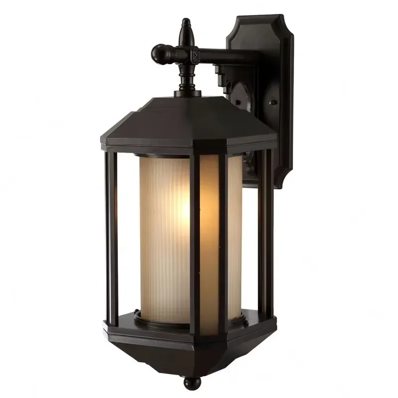 IP65 cylindrical/square garden die-cast aluminum bronze waterproof wall lamp outdoor