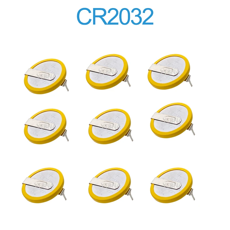 60-70PCS CR2032 Battery with Solder Tabs 3V Button Battery Compatible with Gameboy Color Gameboy Advance Game Box