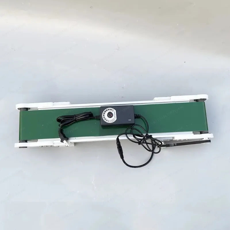 Portable mini PVC and rubber belt conveyor production line, small box type optional