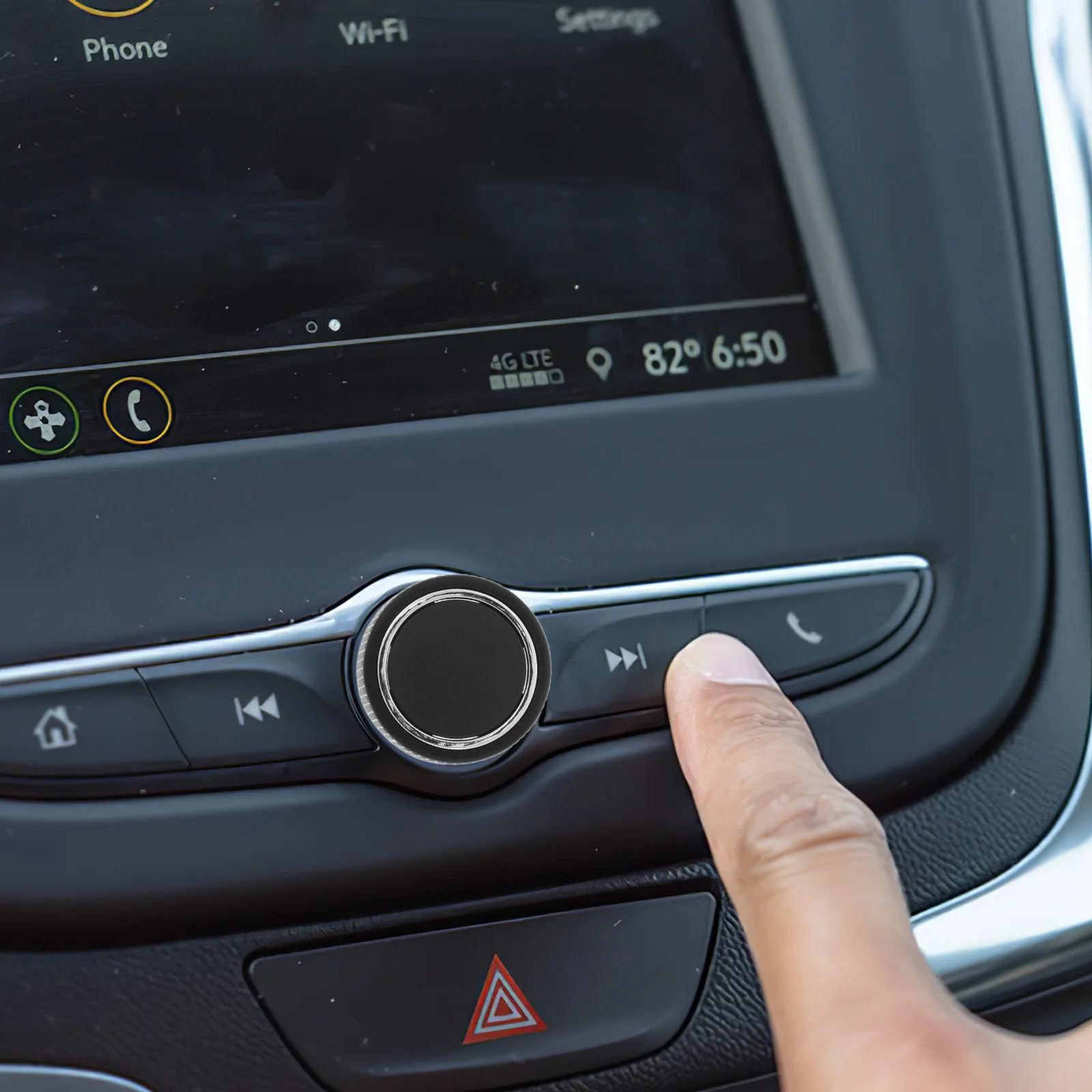 

1pcs Audio Volume Control Knob Replacement Universal Car Radio Adjust Button Compatible With 07-14 Durable