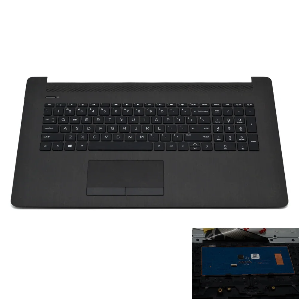 

Верхняя крышка без подсветки клавиатуры США с тачпадом для HP 17-BY0023CY 17-CA0020NR L22750-001