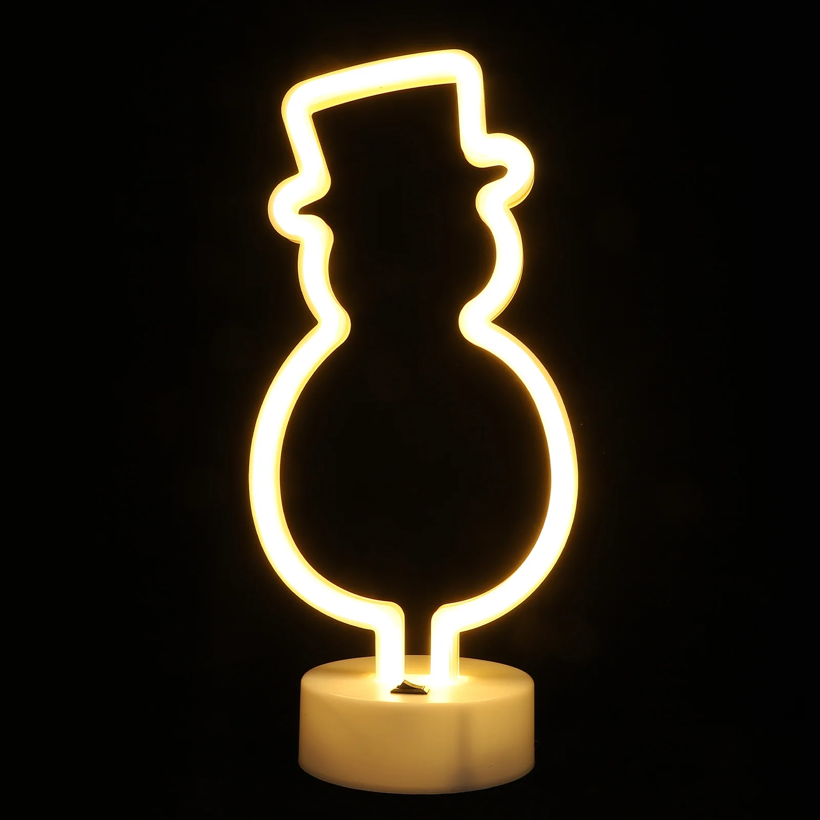

1pc Xmas Snowman Decor Plastic LED Night for Night Xmas Snowman Modeling Light Bedroom Living Room Led Light