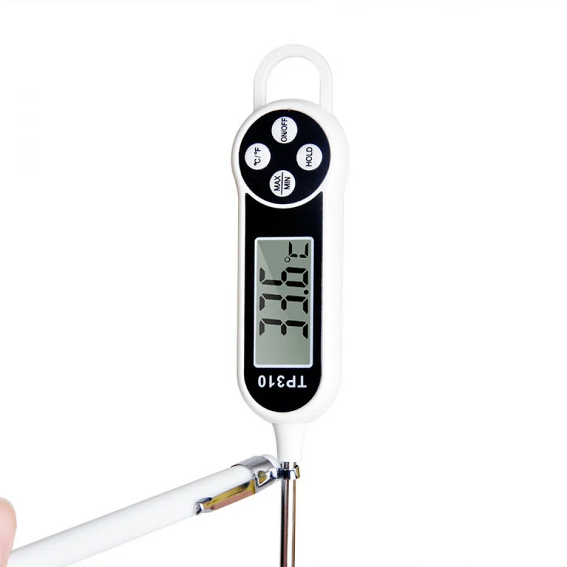 Digital Probe Food Thermometer Instant Read Cooking Temperature Gauge for Baking Water Oil BBQ Kitchen Home Use