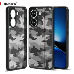 IBMRS for POCO X7 Pro Case,(Military Drop Protection)Shockproof Slim Translucent Matte Cases, Black camo
