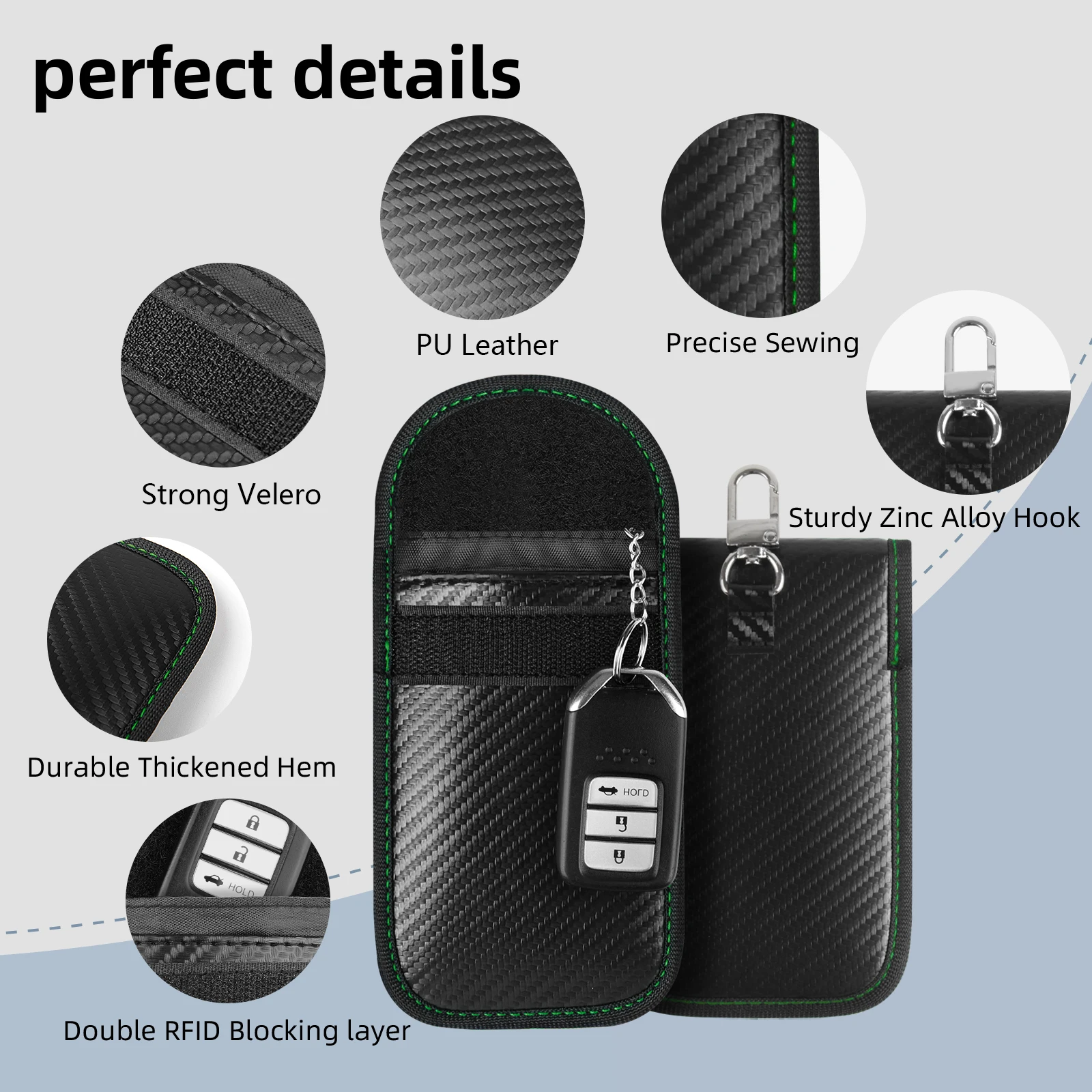 Borsa Faraday per chiavi auto, - Key Holder Leather Pouch recensione e prezzo
