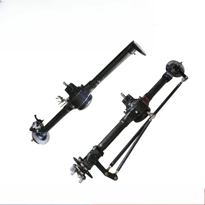 Electric four-wheel oil-operated disc brake Front drive steering axle with differential 60-tube rear axle with one support and